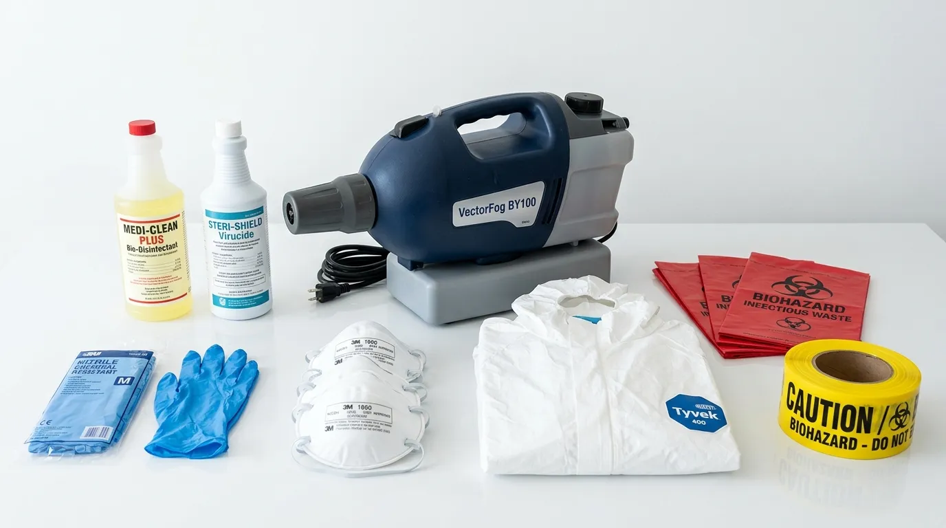 Professional biohazard remediation crew working in Kinnelon